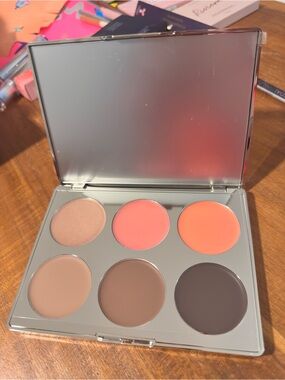ICONIC London Six-Shade Multi-Use Cream Blush, Bronze, Highlight Palette